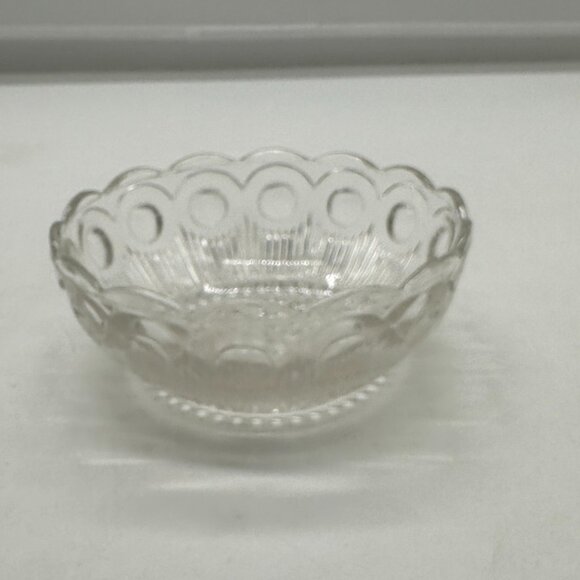 Vintage Bartlett Collins St Genevieve Clear Nappy Bowl Small 4 1/2" - Picture 1 of 3